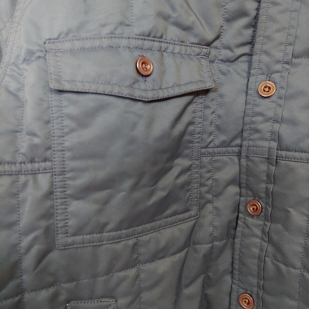 NWOT Timberland Men's Navy Quilted Jacket Collared  Size XL Outdoor Woodsy - Picture 5 of 12